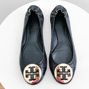Black Tory Burch Reva Flats
